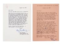 BRADBURY, RAY. An archive of typed letters signed. With an illustrated cover.
