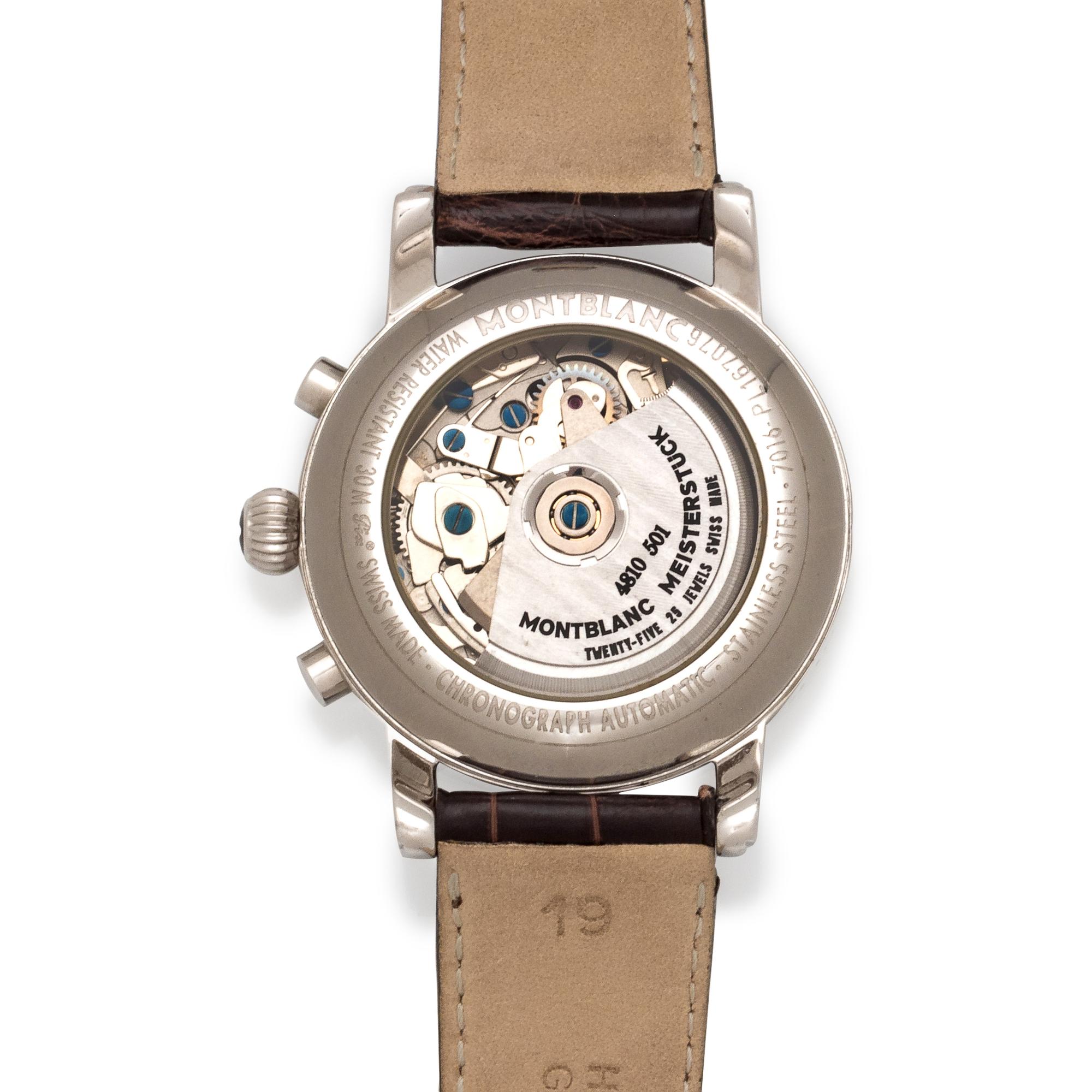 Montblac, Stainless Steel Ref. 4810 'Meisterstuck' Chronograph Wristwatch