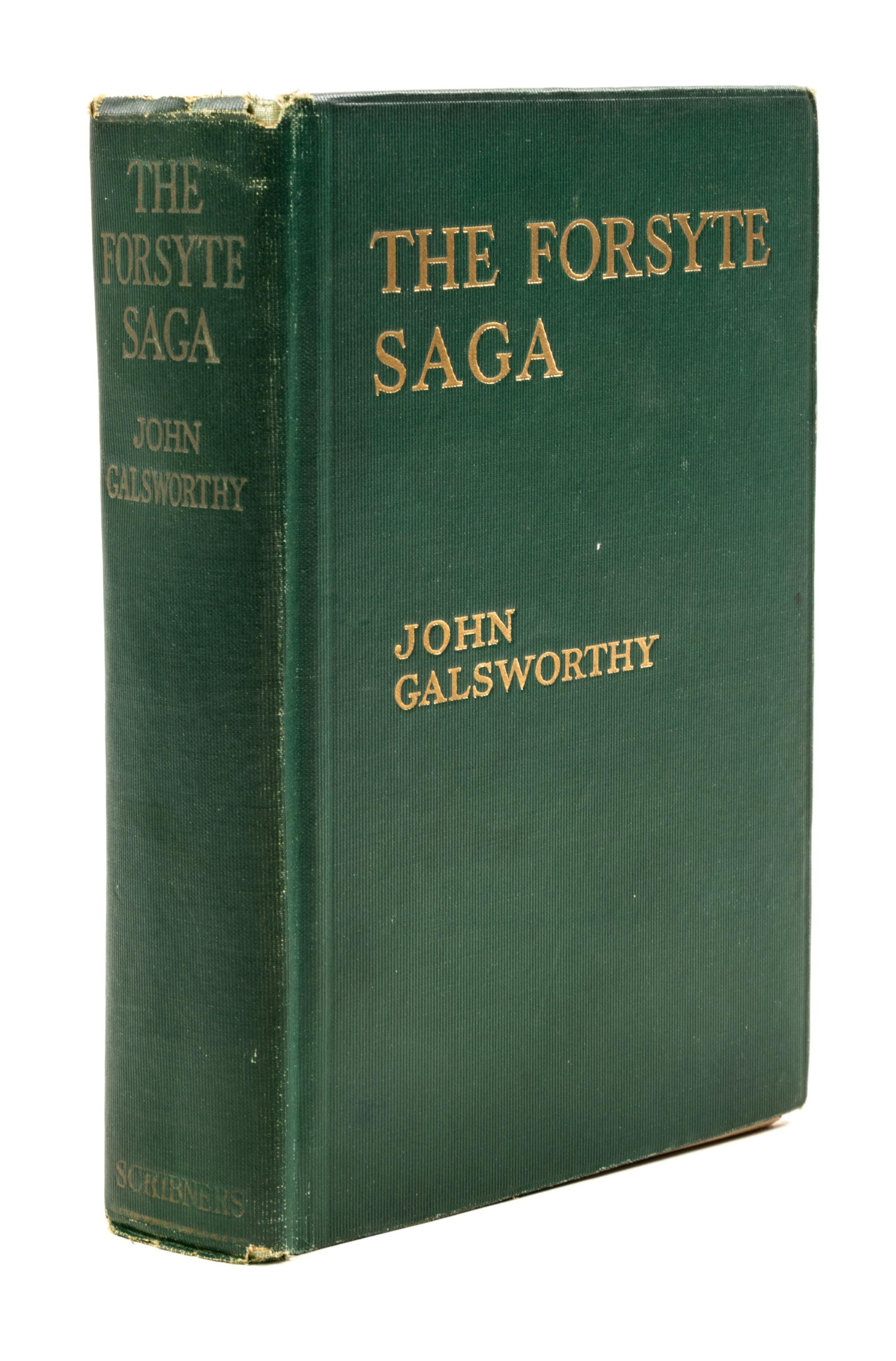 GALSWORTHY, JOHN. The Forsyte Saga. New York, 1924. Signed.
