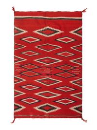 Navajo Germantown Pictorial Child's Blanket / Rug