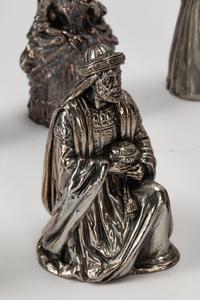 A Collection of Eighteen Continental Silver-Plate Figural Bells