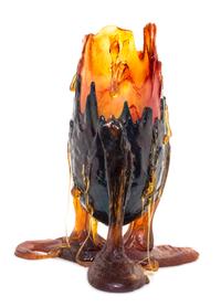 A Large Sculpted Resin Vase Height 26 inches. — GAETANO PESCE (ITALIAN, b. 1939)