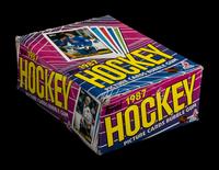 An Unopened Wax Box of 1987 Topps Hockey Cards (36 Packs)