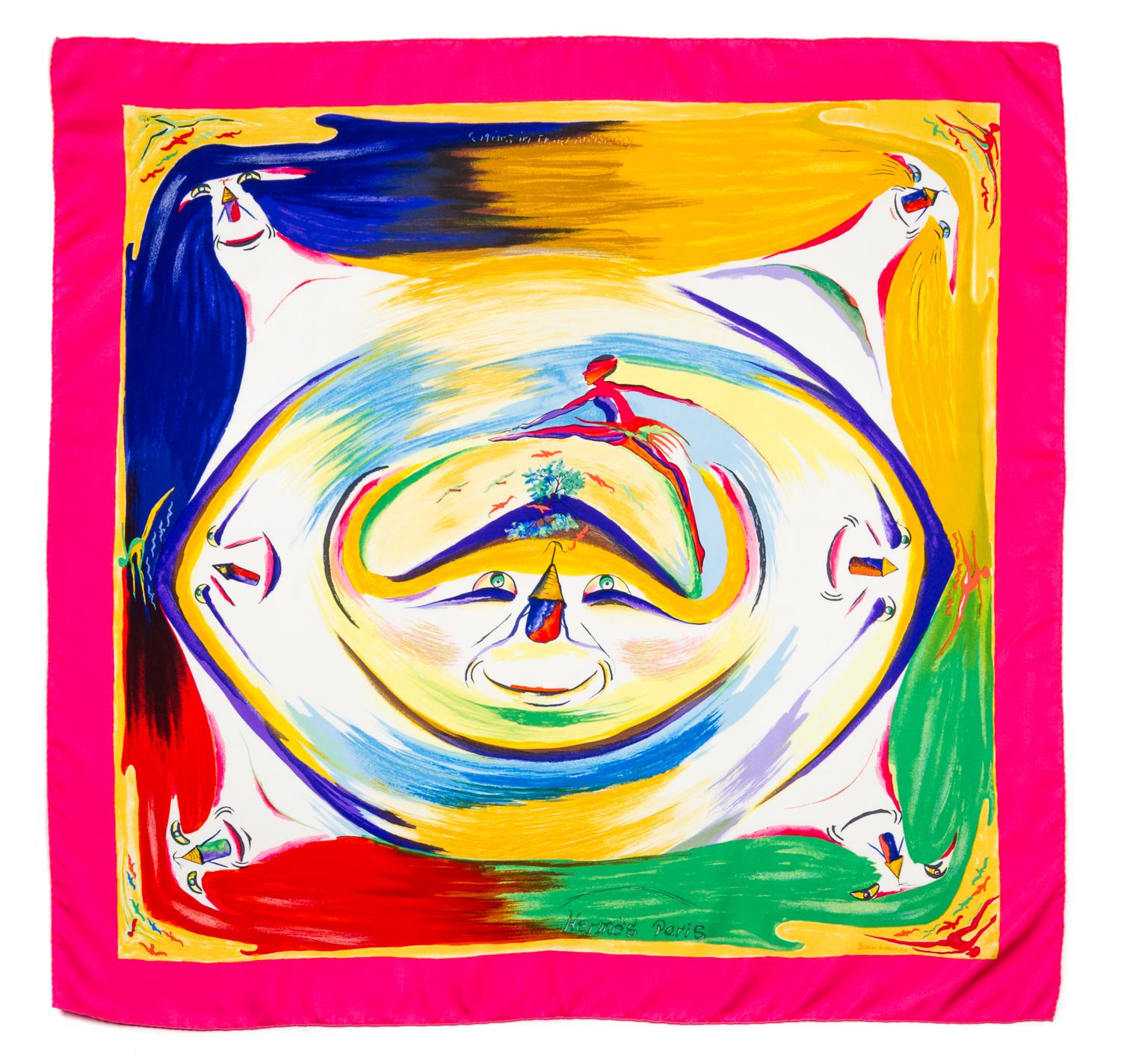 An Hermes 90cm Silk Scarf 36"x36".