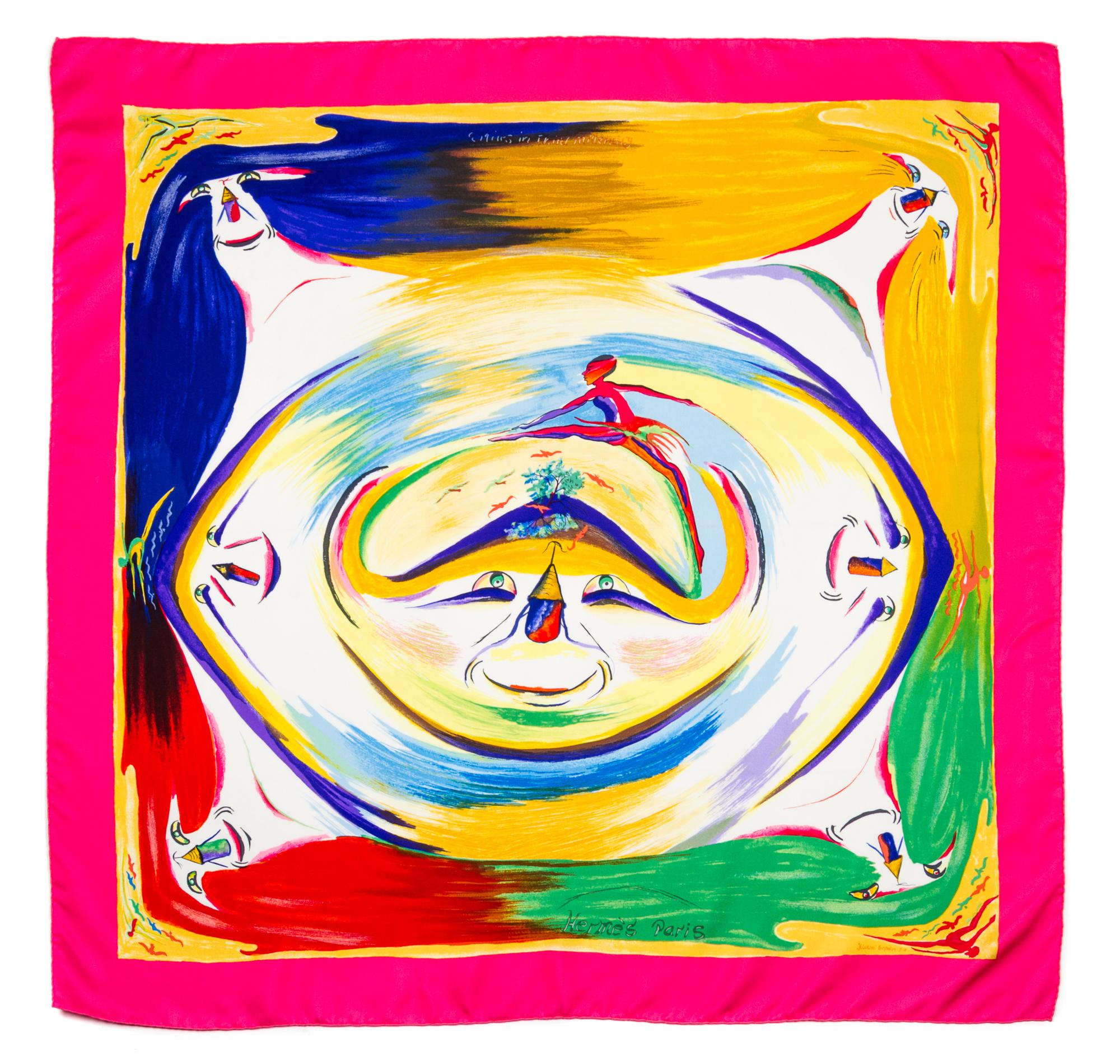 An Hermes 90cm Silk Scarf 36"x36".