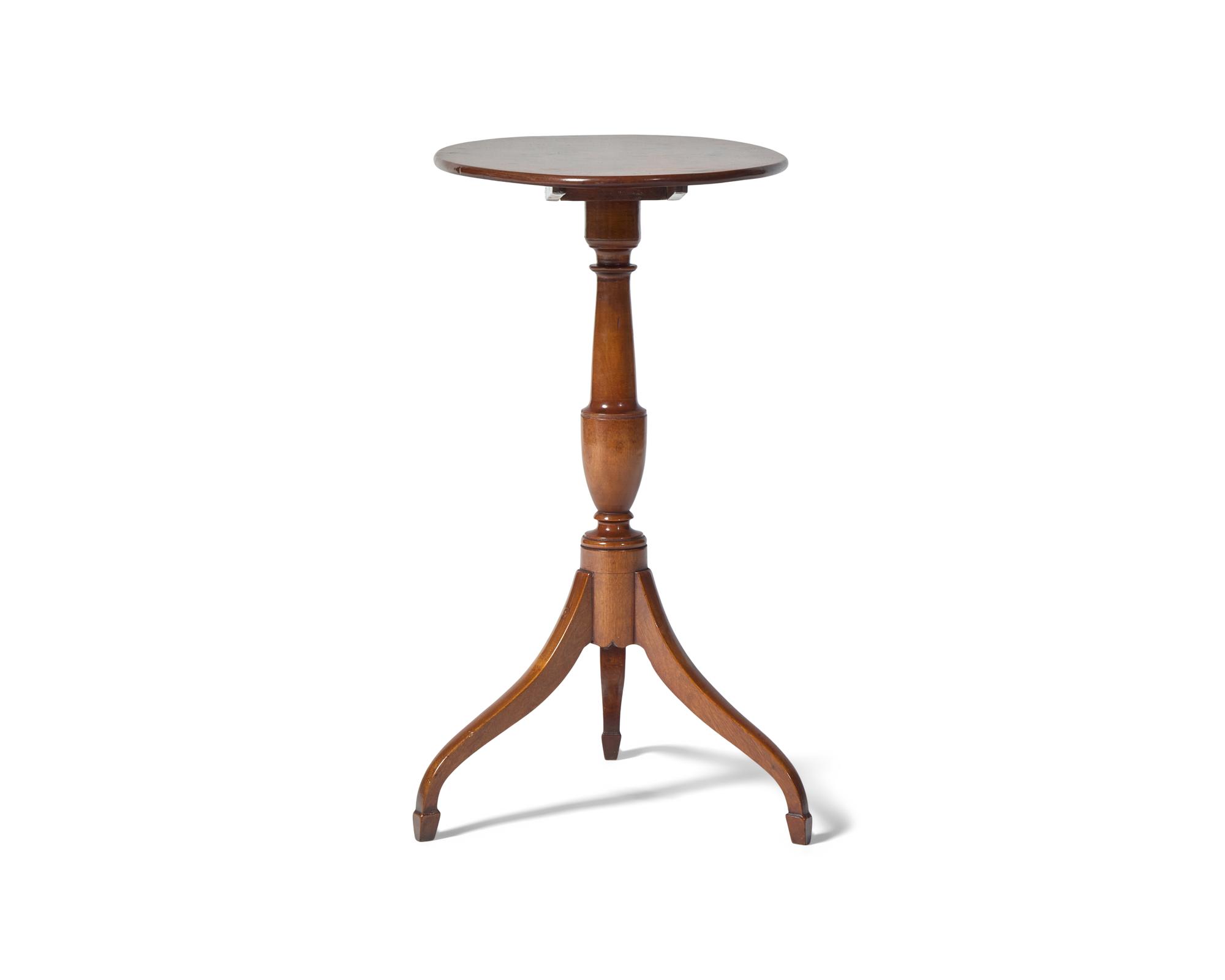 A Federal Cherry Tilt-Top Candlestand