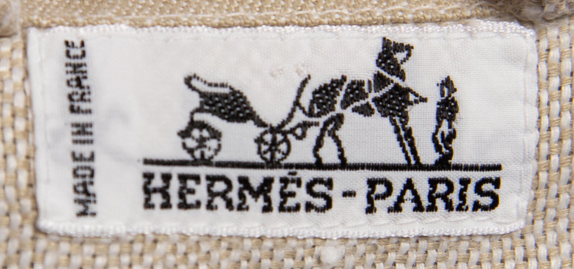 Hermès Linen Belted Robe, 1980s