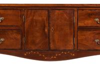 A Fine Federal Leafy-Vine Inlaid Mahogany Diminutive Sideboard