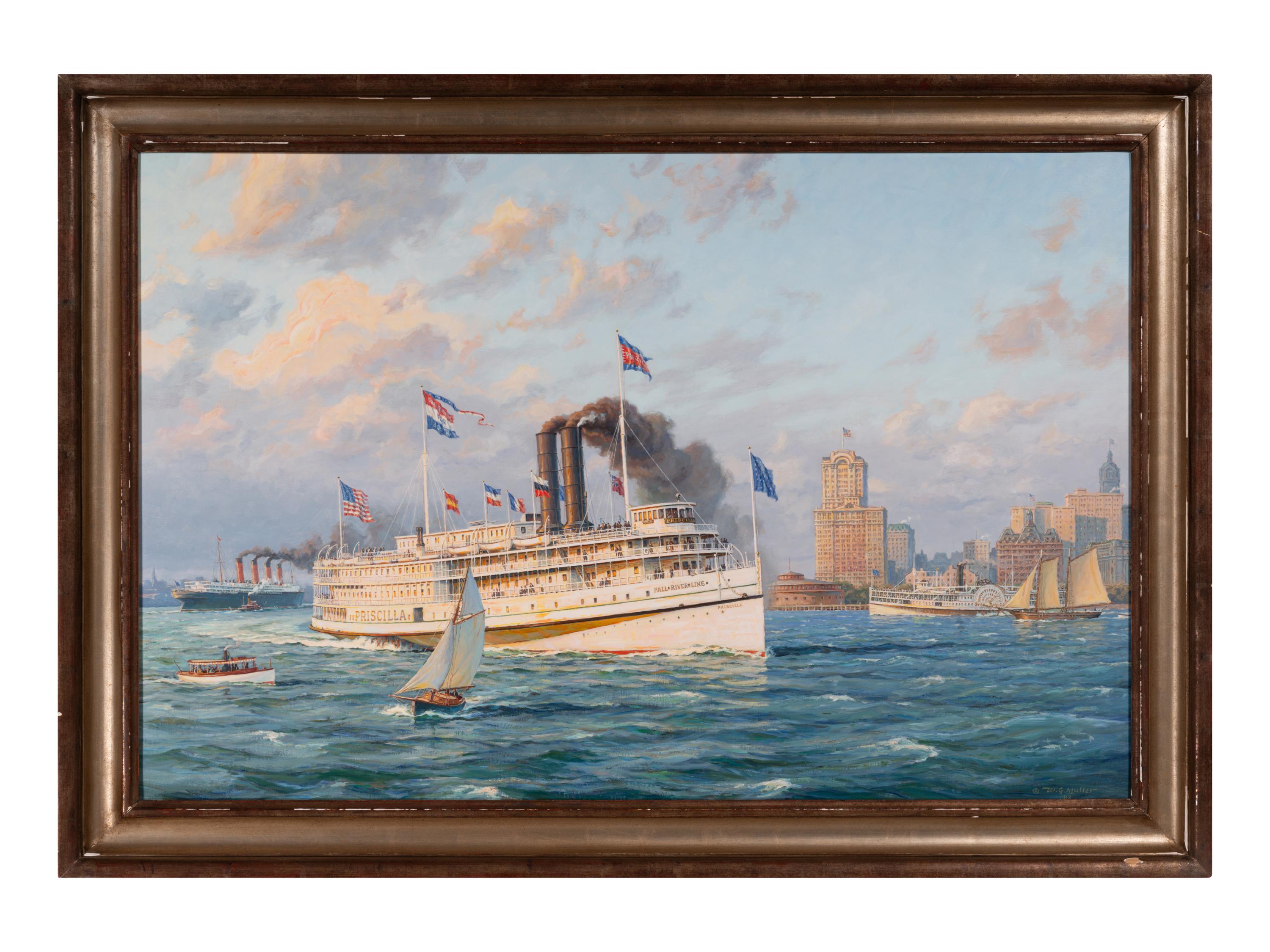 The Fall River Line Steamer "Priscilla ," of 1894 , 1983