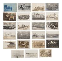 [EARLY PHOTO]. Eclectic collection of photography, incl. cyclists, soldiers, & curious characters.