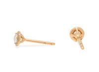 TIFFANY & CO., ROSE GOLD AND DIAMOND 'SOLESTE' STUD EARRINGS