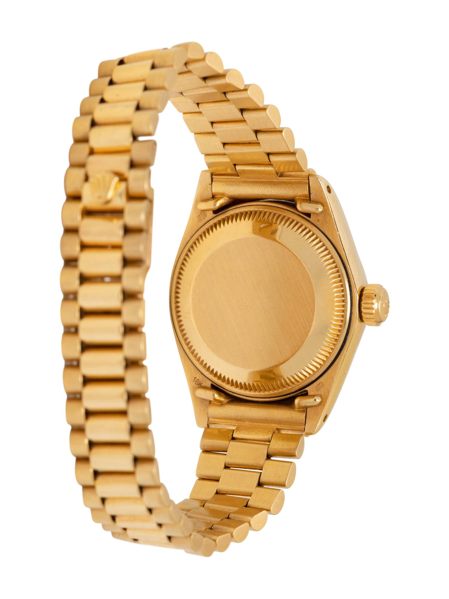 ROLEX, REF. 6917 18K YELLOW GOLD 'OYSTER PERPETUAL DATEJUST' WATCH