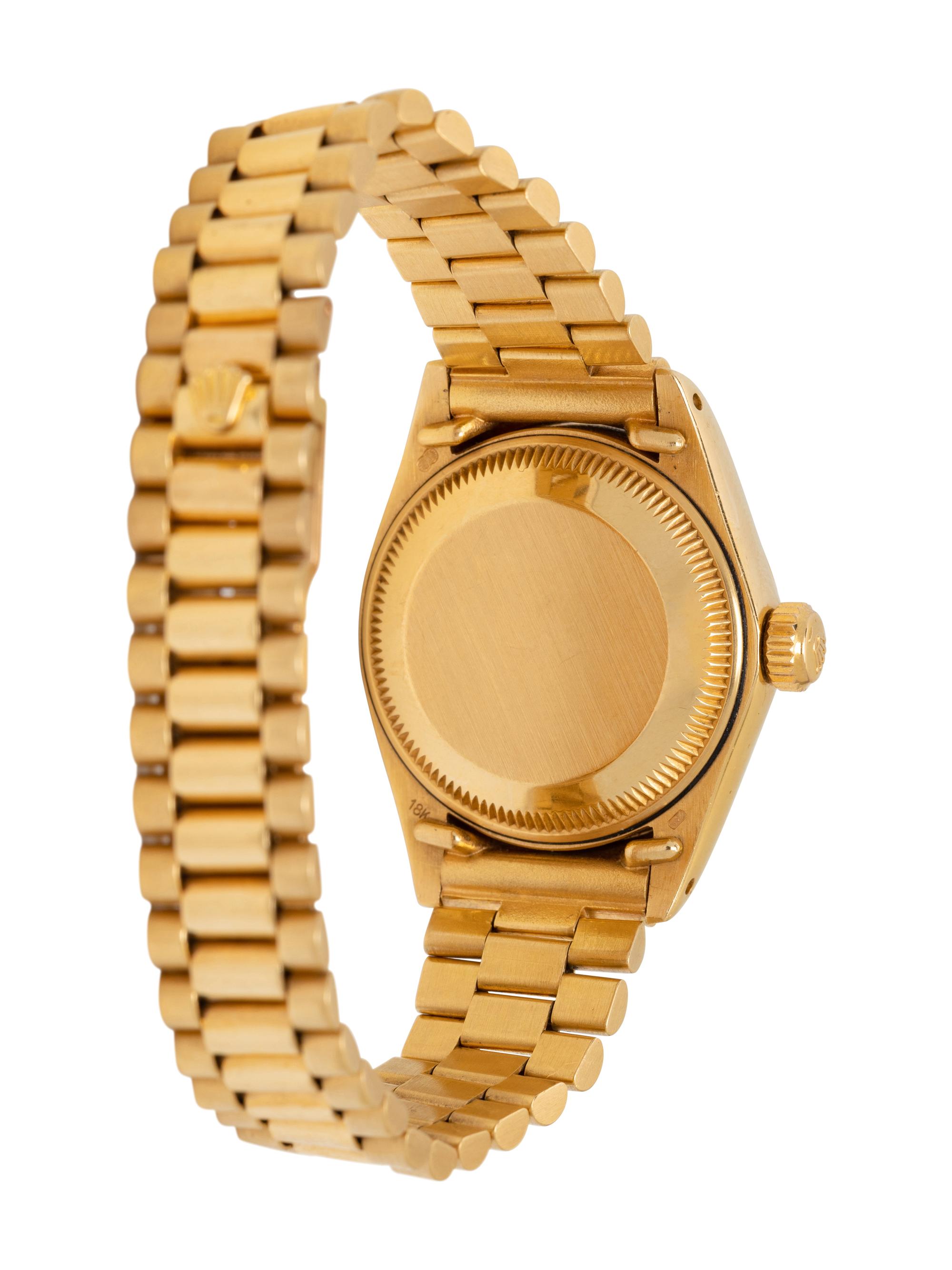 ROLEX, REF. 6917 18K YELLOW GOLD 'OYSTER PERPETUAL DATEJUST' WATCH