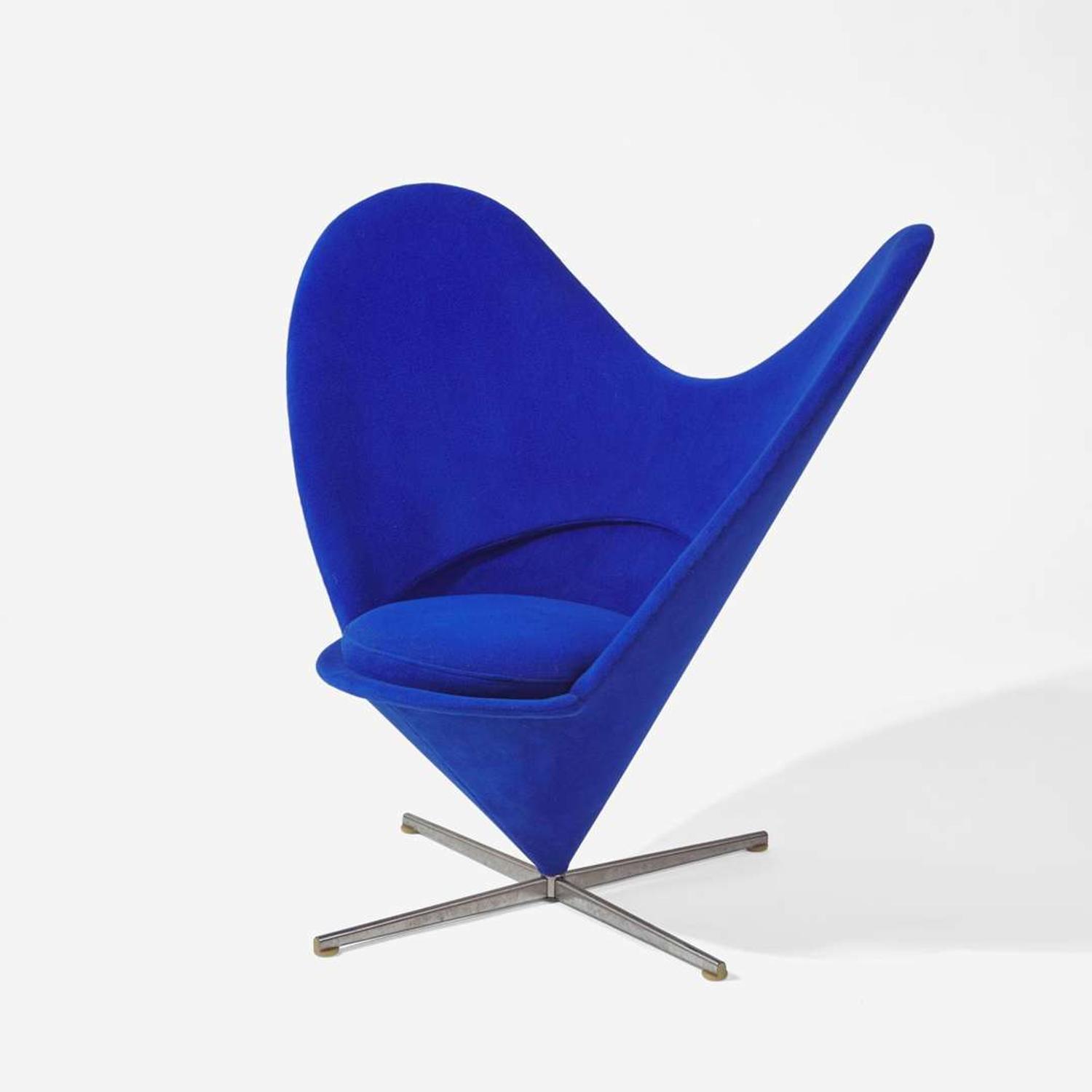 Verner Panton (Danish, 1926-1998) "Heart" Cone Chair, Plus-Linje, Denmark, designed 1958, the present lot 1960s