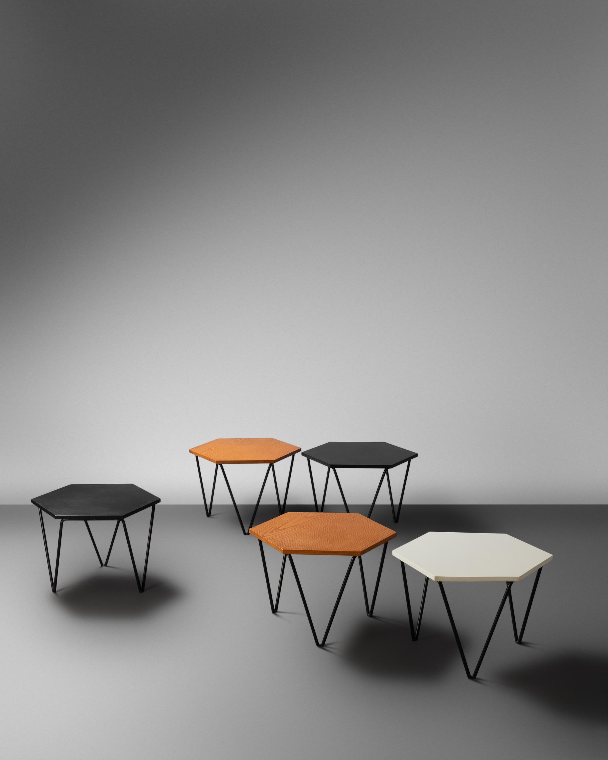Set of Five Low Tables, ISA Bergamo, Italy