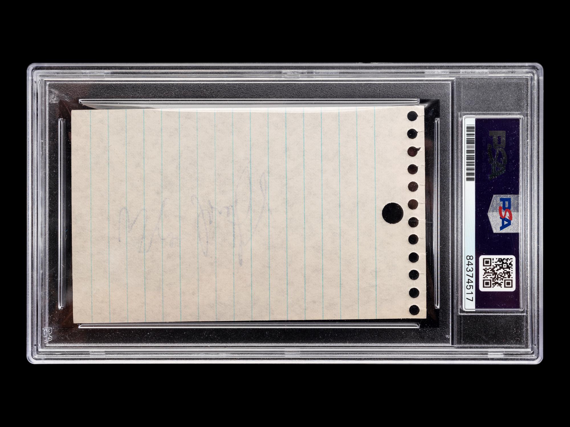 A Wayne Gretzky Rookie Era Signed Autograph (PSA Authentic Encapsulated),