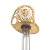 The French Cent Guard Hilted Heavy Cavalry Officers Saber of Capt. Arnold Rand, Capt. 1st Mass. & Col. 4th Mass Cavalry