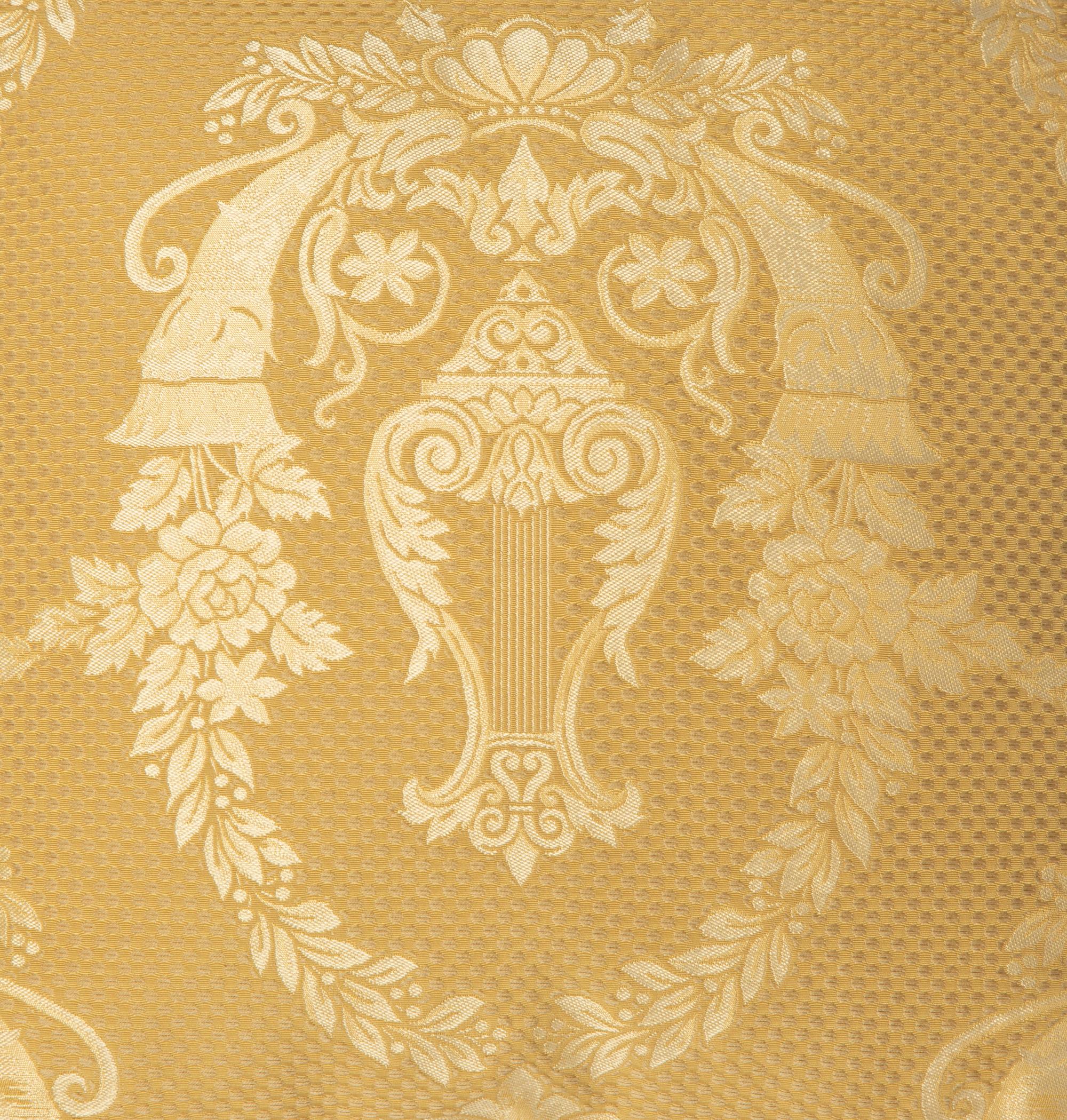 Nine Scalamandré Silk Damask Pillows — 20th Century