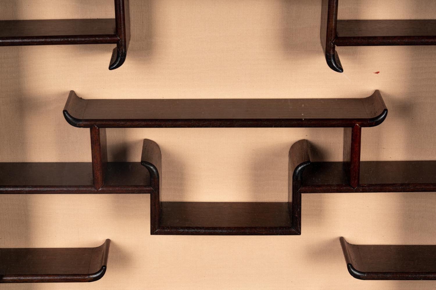 A Chinese Hardwood Displaying Cabinet
