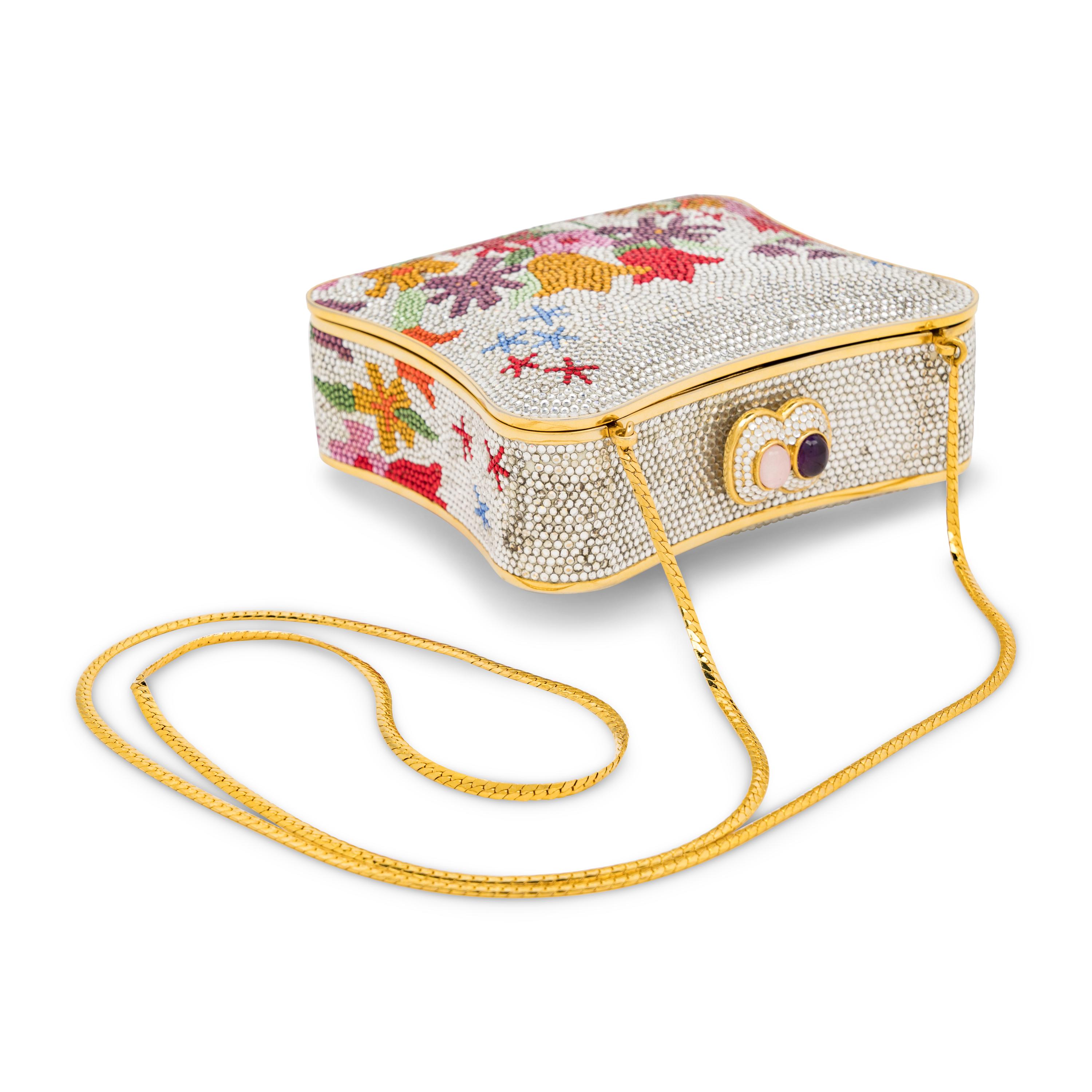 Judith Leiber, Floral Embellished Minaudiere