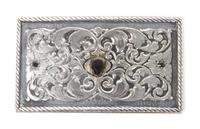 R. Shaezlein & Son, Silver and Black Diamond Buckle