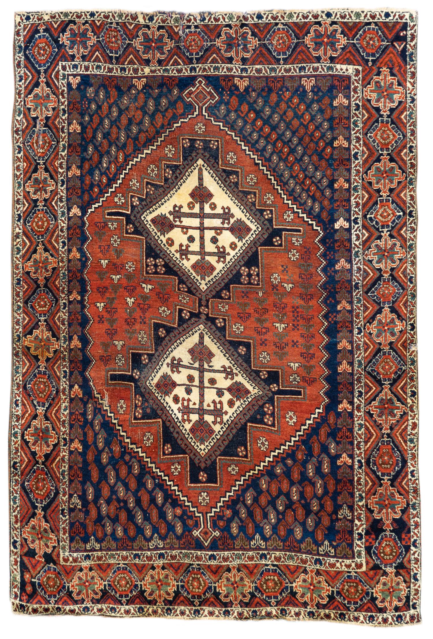 Two Afshar Wool Rugs
