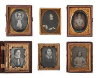 [EARLY PHOTOGRAPHY]. 30 ninth plate daguerreotype portraits of women of varying ages.
