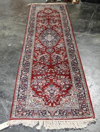 A Wool Runner. 10 feet 1/2 inch x 2 feet 7 1/4 inches.