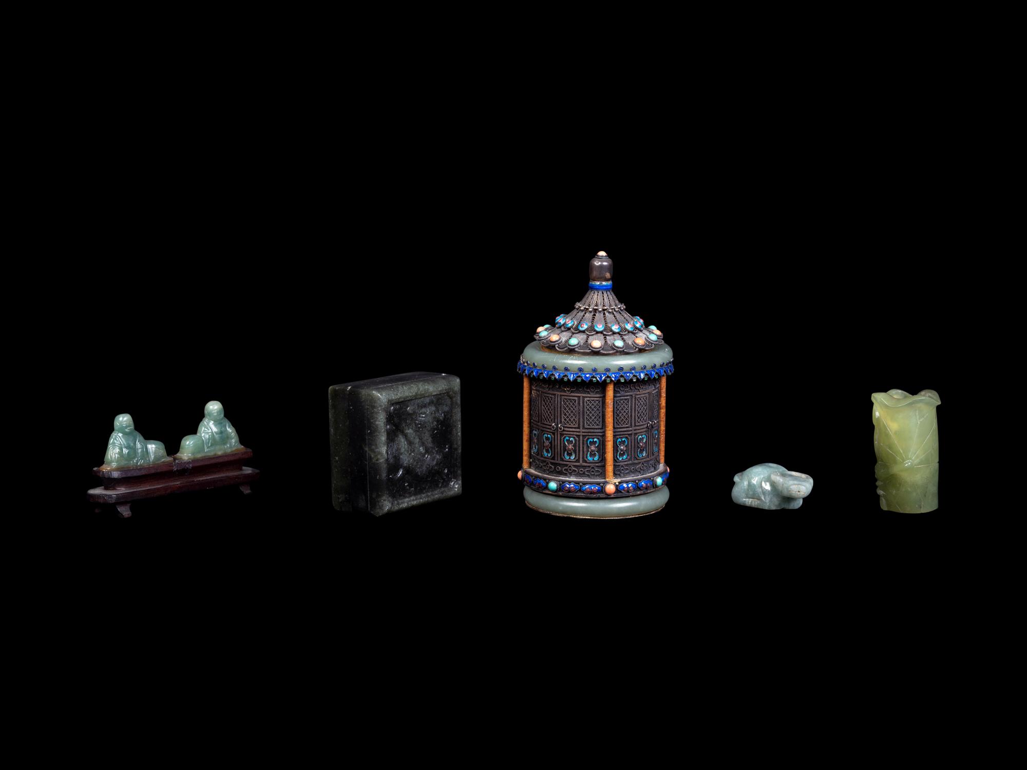 Six Chinese Jade and Jadeite Articles