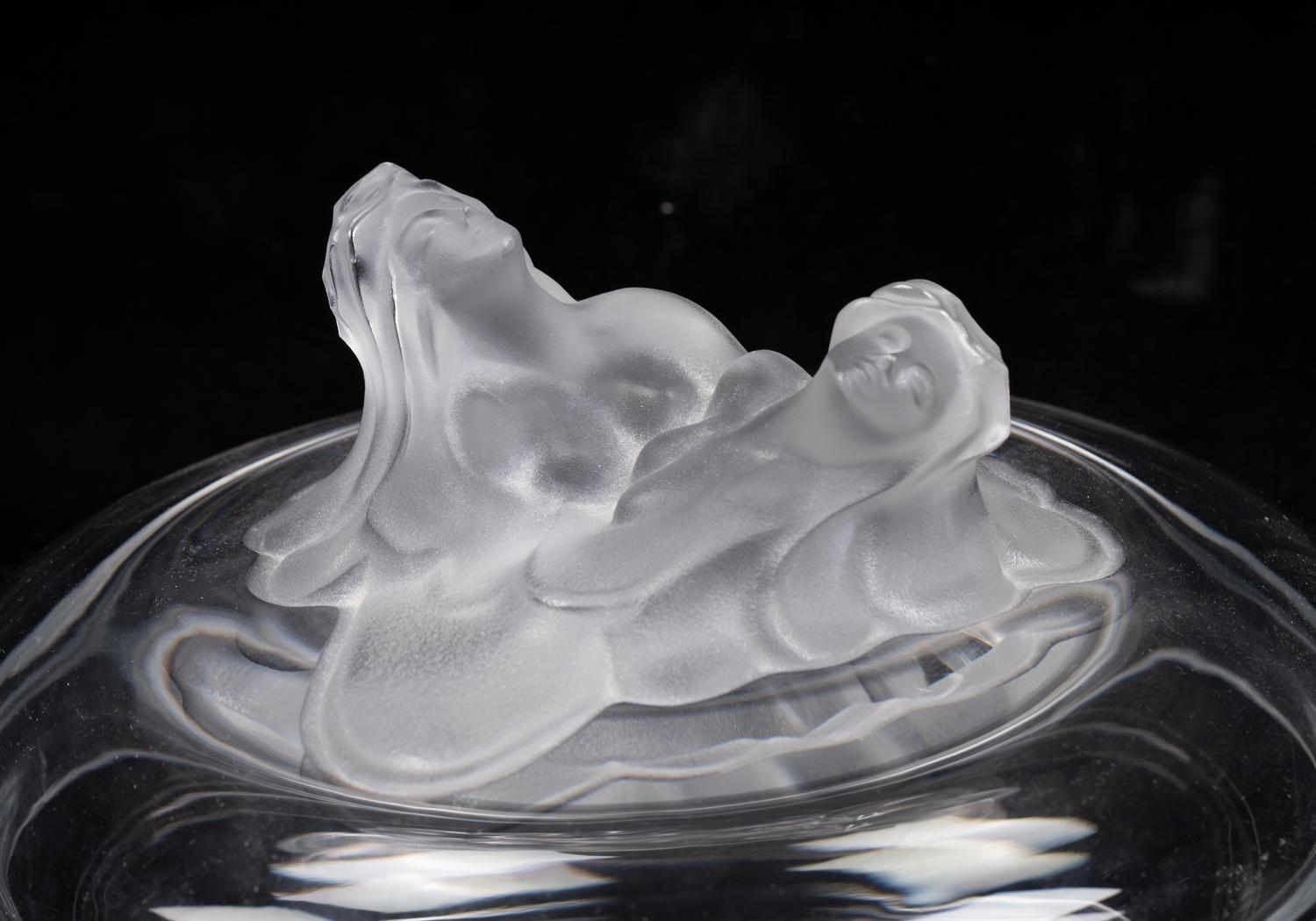 A Lalique Capucines Bowl and Another Lalique Bowl