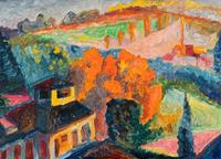 Andre Alexeyevich Jawlensky (Russian, 1902-1984) — Herbst Im Saleggio , 1958