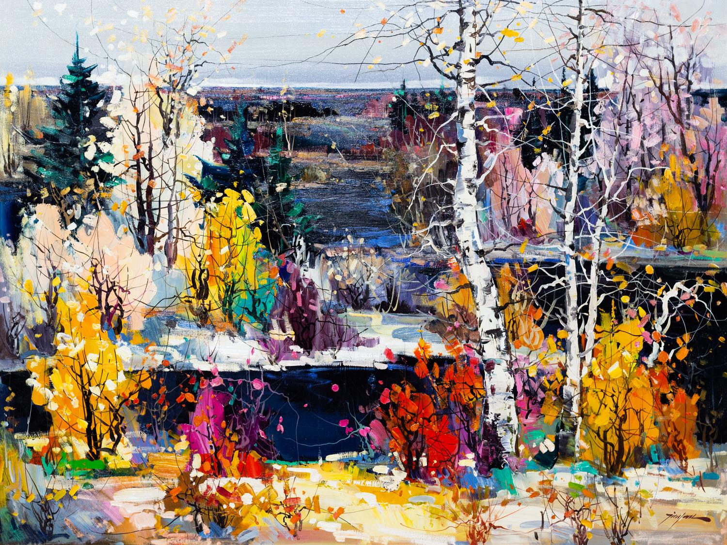 Tinyan Chan, (Chinese/Canadian, b. 1942), Golden Joy