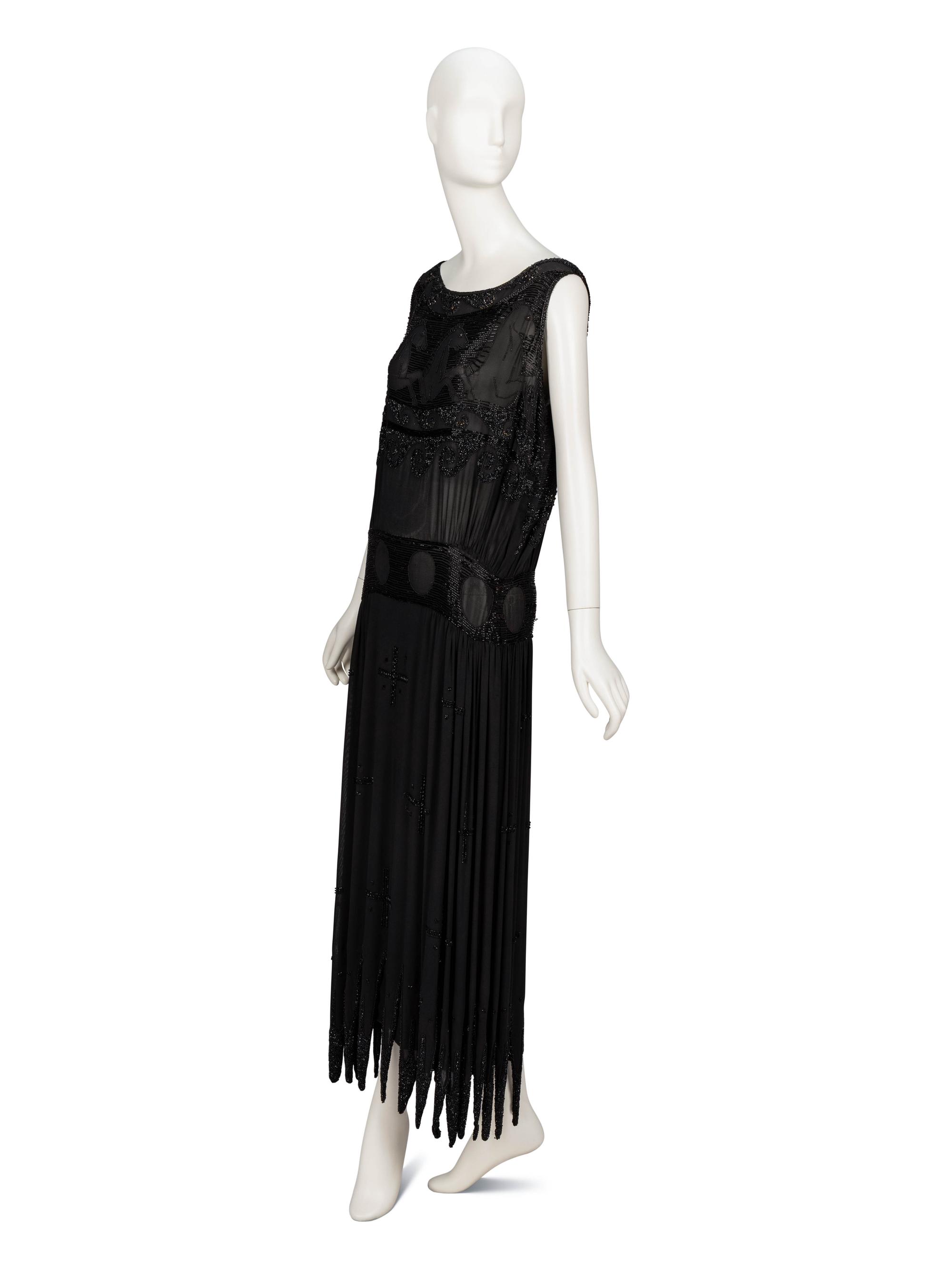 Attributed to Madeleine Vionnet, "Little Horses" Beaded Dress, 1920's