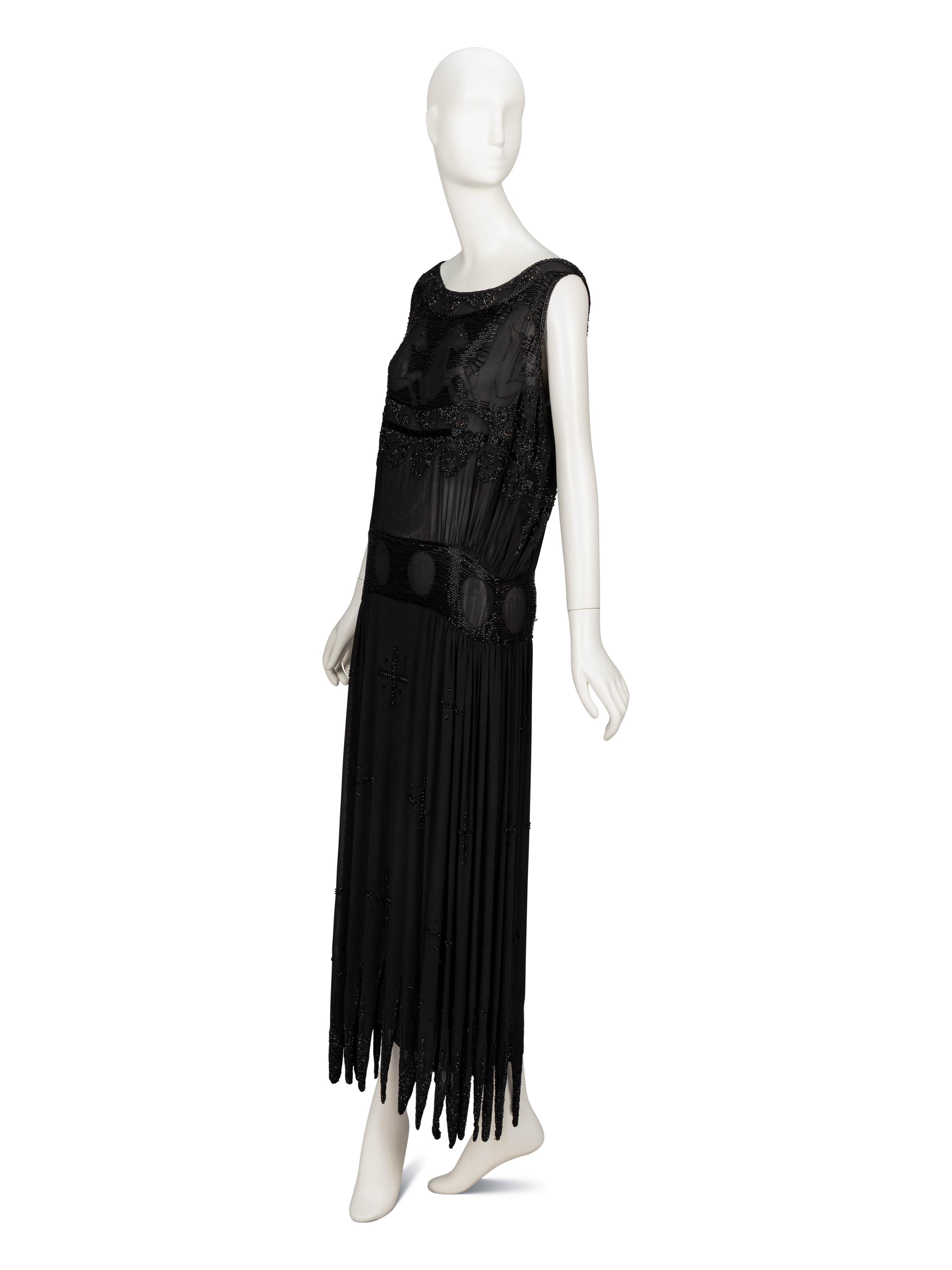 Attributed to Madeleine Vionnet, "Little Horses" Beaded Dress, 1920's