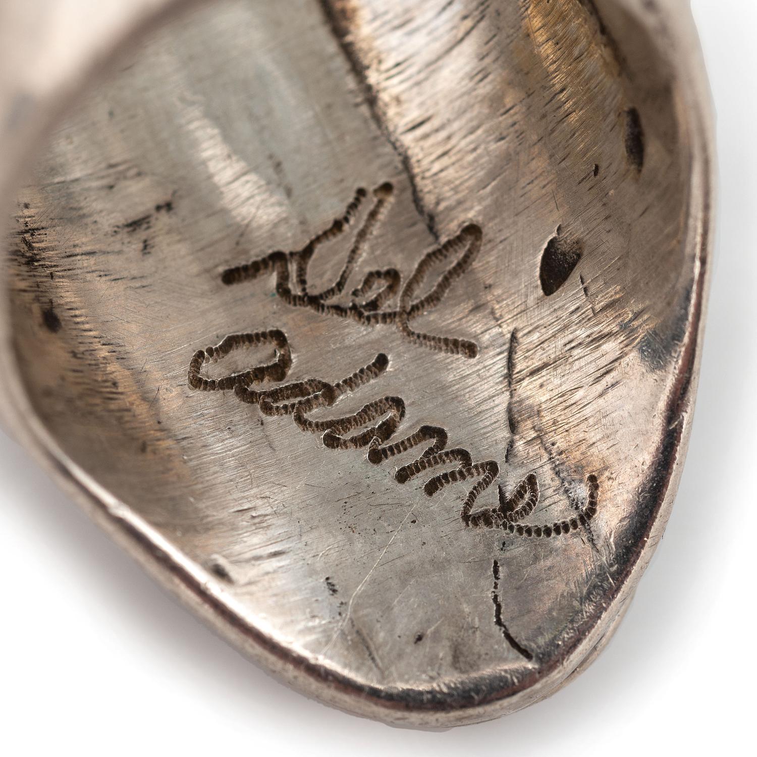 Navajo and Zuni Silver Rings, with Inlay