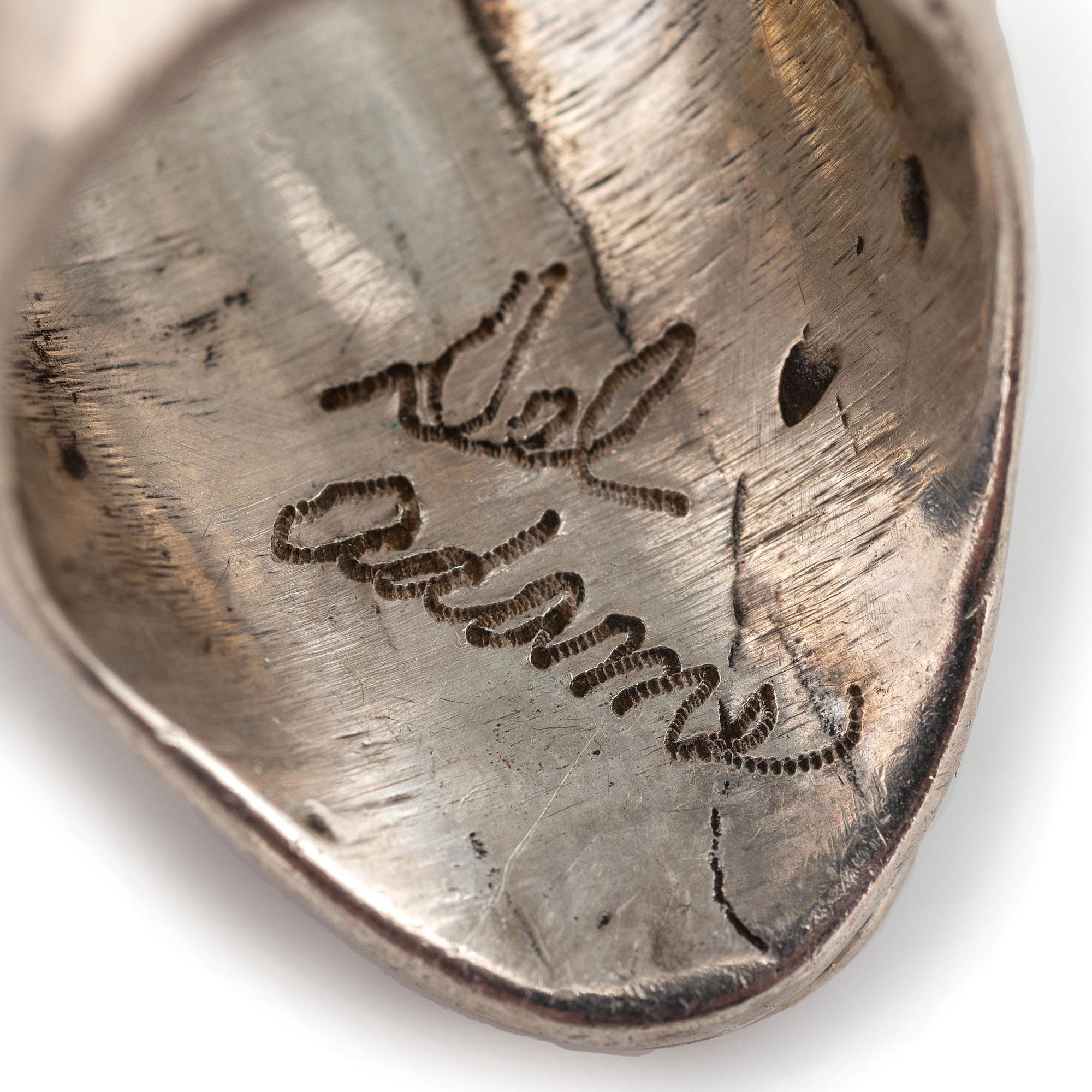 Navajo and Zuni Silver Rings, with Inlay