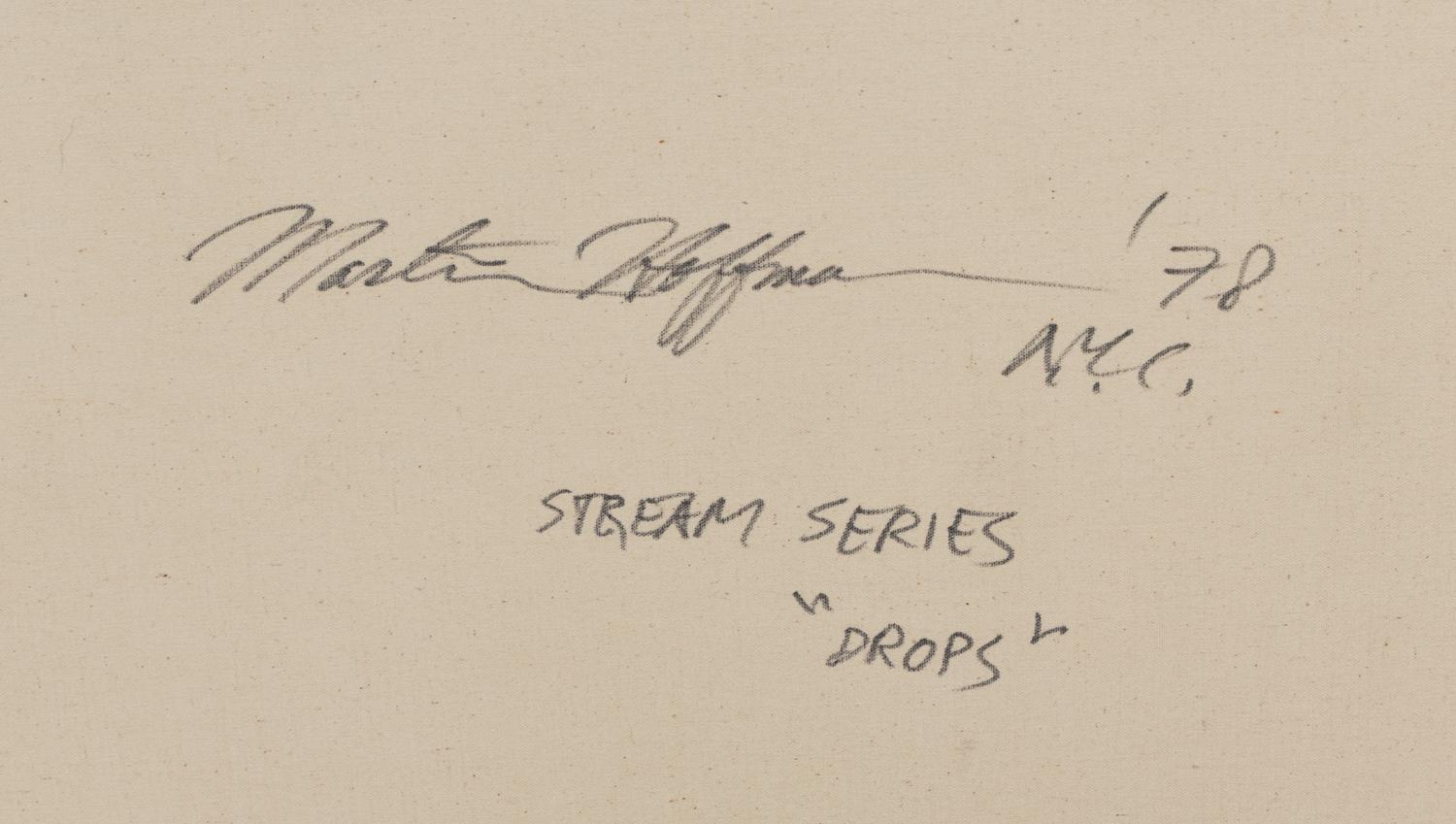 Drops from Stream Series , 1978
