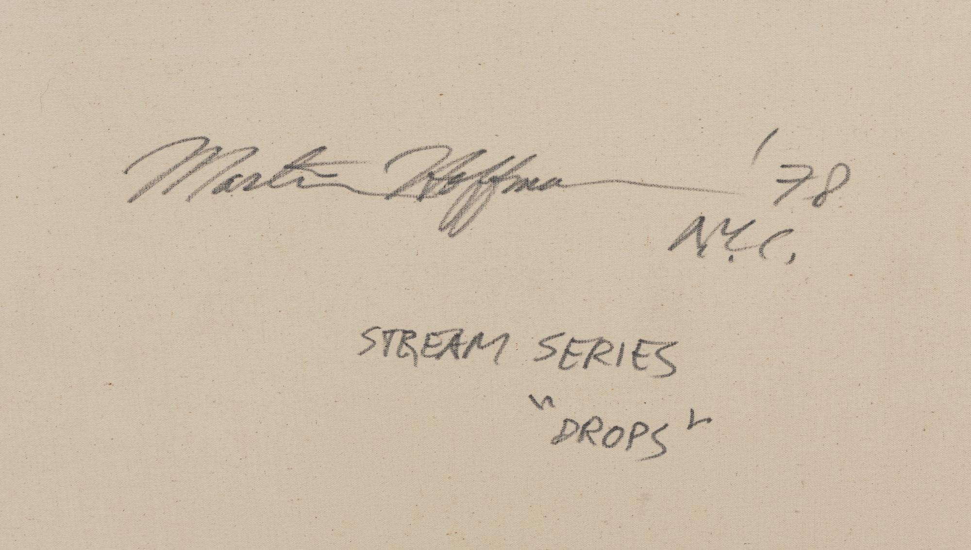 Drops from Stream Series , 1978