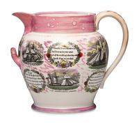An Unusually Large Lug-Handled Sunderland Lustreware Jug
