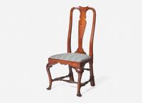 A Queen Anne carved maple side chair, probably Boston, MA, circa 1740