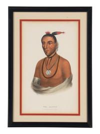 A Group of Five McKenney & Hall and George Catlin Prints