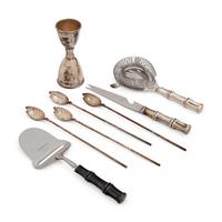 A Collection of Eight Tiffany & Co. Silver Bar Articles