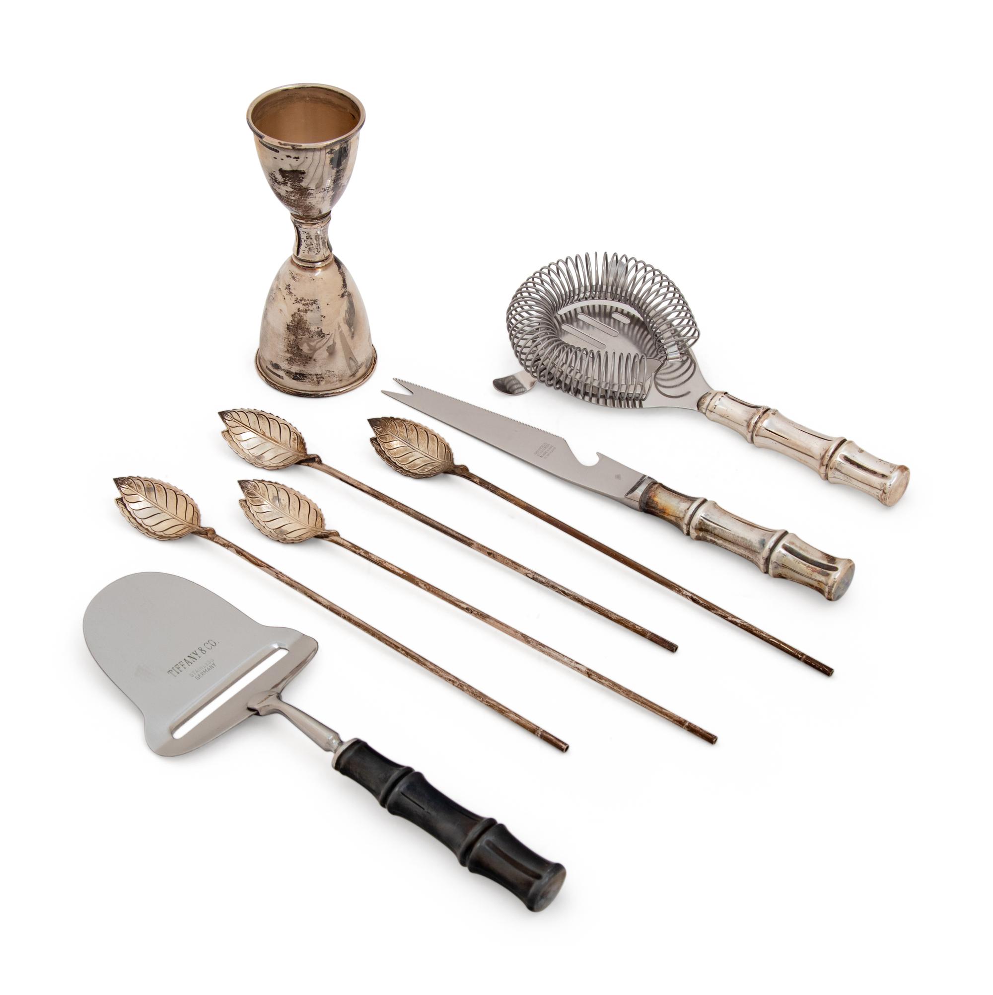 A Collection of Eight Tiffany & Co. Silver Bar Articles