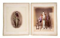 (ASIAN) Album of colorized photographic prints of late 19th-century Japan