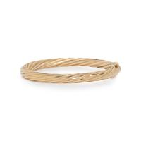TIFFANY & CO., YELLOW GOLD TWIST BANGLE BRACELET