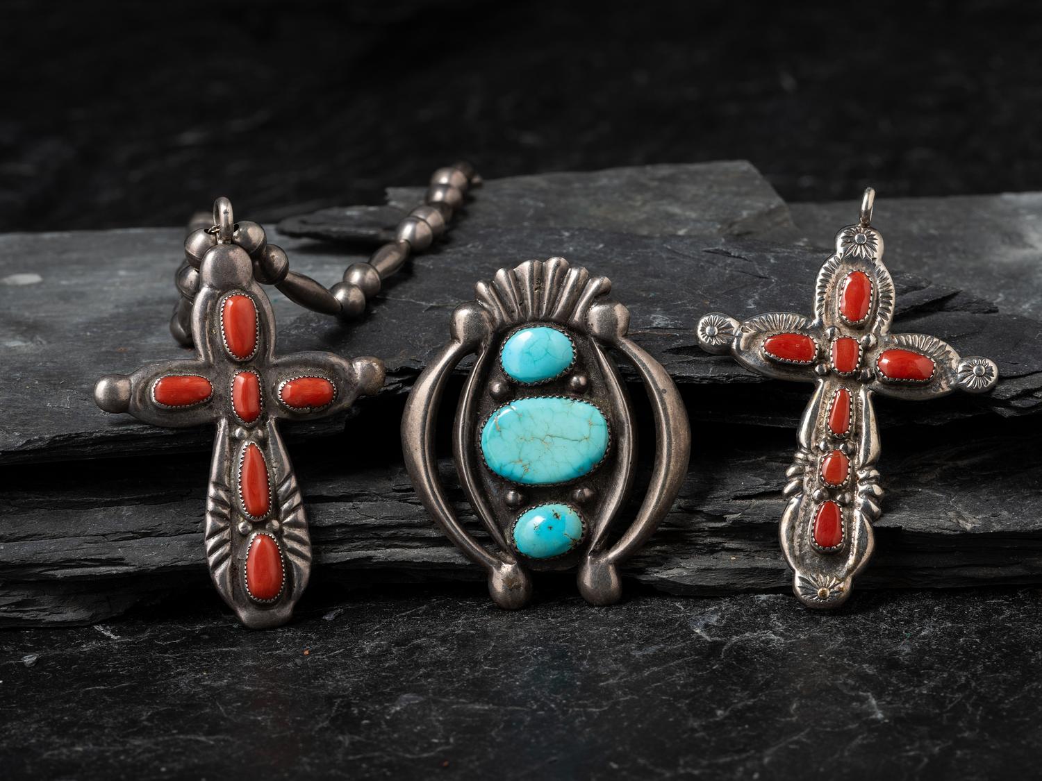 Group of Silver Pendants
