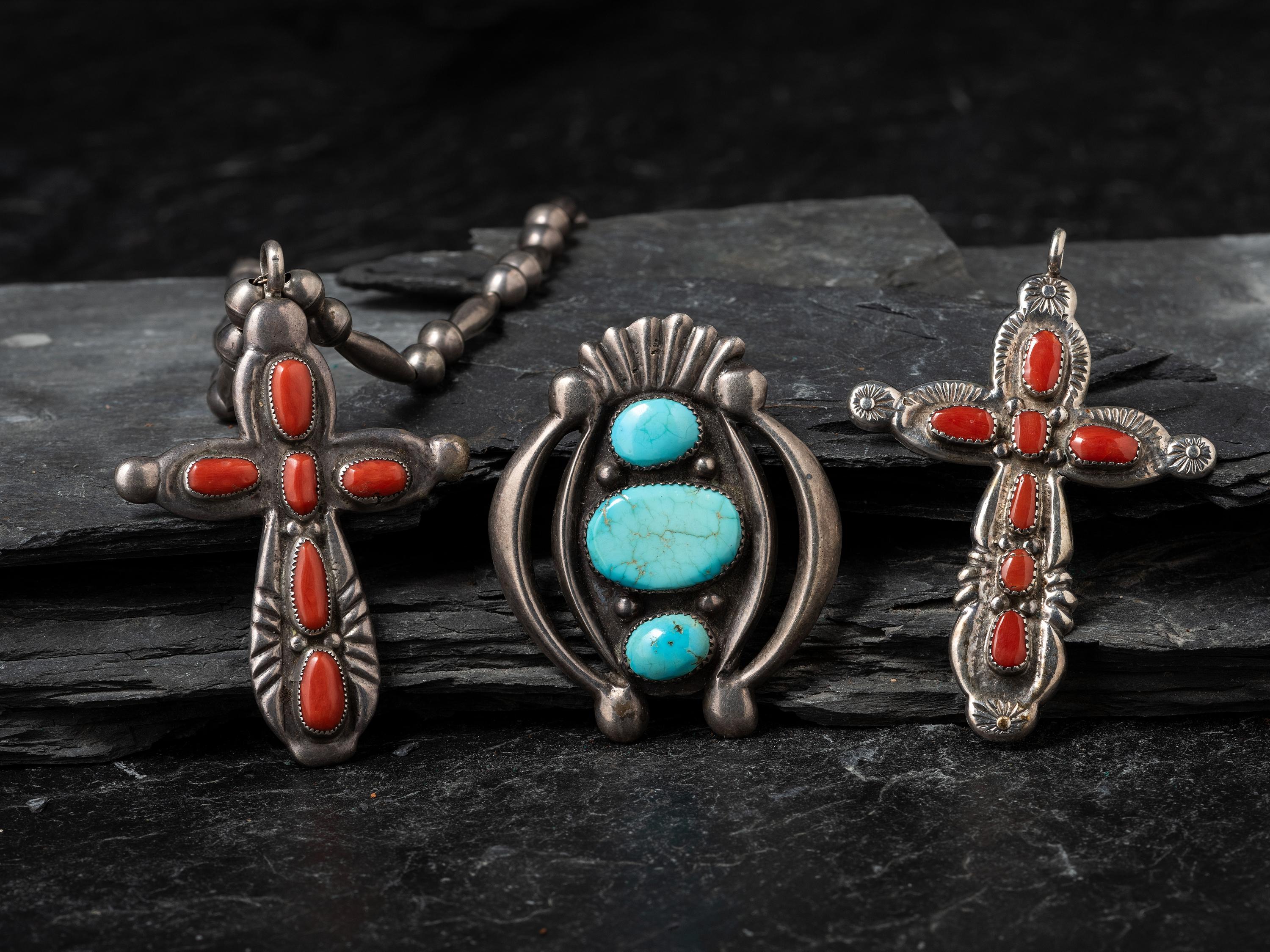 Group of Silver Pendants
