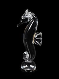 A Steuben Glass Seahorse Figure