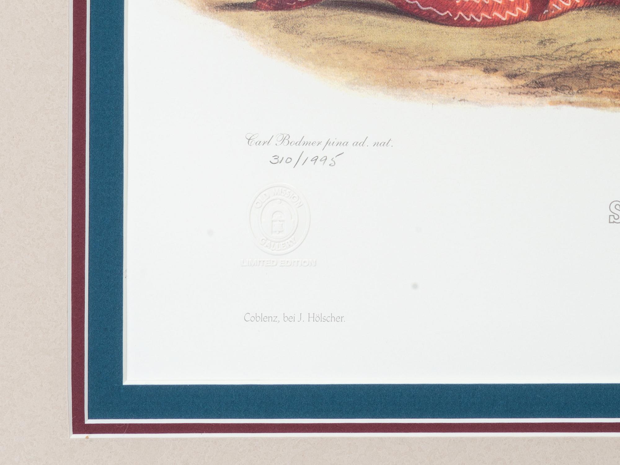 Two Old Mission Gallery Limited Edition Karl Bodmer Prints
