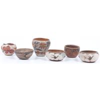 Collection of Zia, Acoma, and Kewa Miniature Pottery